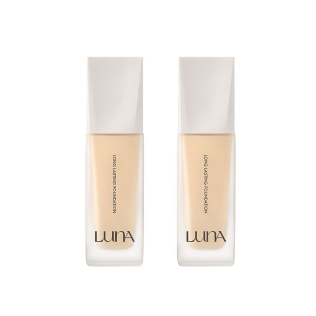 2 x LUNA Long Lasting Foundation 30ml #13 Porcelain