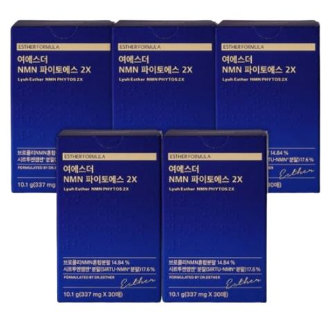 5 x ESTHER FORMULA NMN Phytos 2X, 30 Sheets from Korea