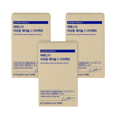 3 X ESTHER FORMULA Liposom Retinol C Direct, 30 Sheets from Korea