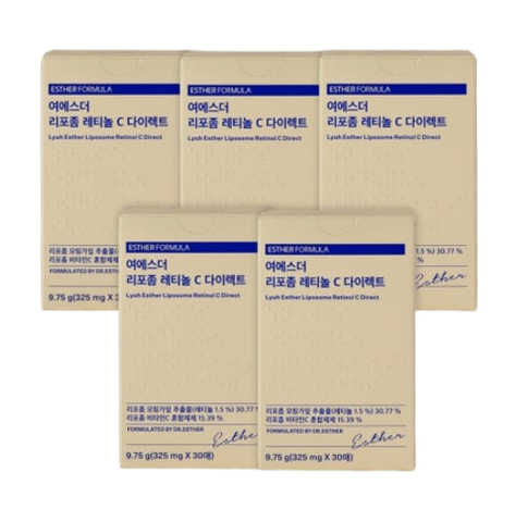 5 X ESTHER FORMULA Liposom Retinol C Direct, 30 Sheets from Korea