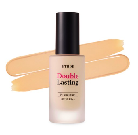 ETUDE Double Lasting Foundation, SPF35 PA++, 12 Colours from Korea