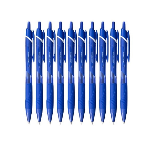 10 x Jetstream Ballpoint Pen 0.5mm SXN-150 Blue - Smooth Writing & Reliable Ink Flow