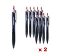 20 x Jetstream SXN-150-38 0.38mm Ballpoint Pen, Red
