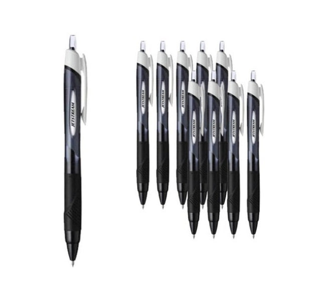10 x Jetstream SXN-150-38 0.38mm Black Ballpoint Pen