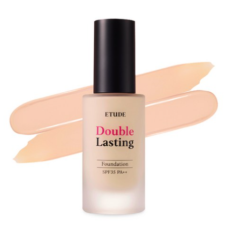 ETUDE Double Lasting Foundation, SPF35 PA++, 12 Colours from Korea