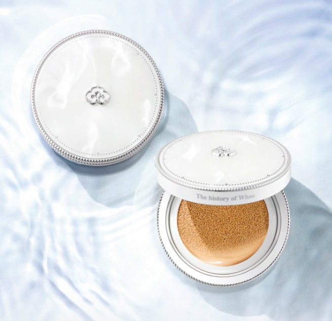 2 x The history of whoo Gongjinhyang:Seol Radiant White Moisture Cushion Foundation 13g x 2ea (2 Colours) or Refill from Korea by The History of Whoo