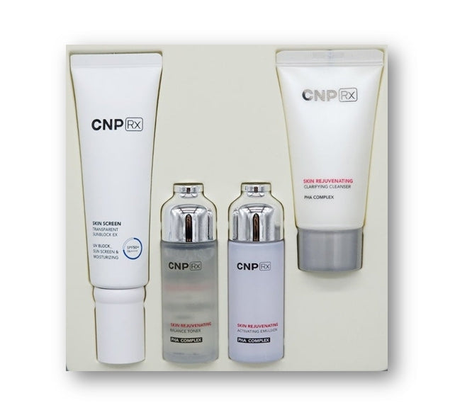 CNP Rx Skin Screen Transparent Sun Block EX Nov. 2024 Set(4 Items) from Korea