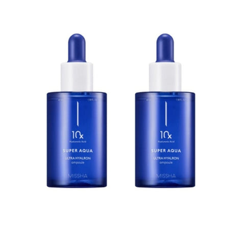 2 x MISSHA Super Aqua Ultra Hyalron Ampoule 47ml from Korea