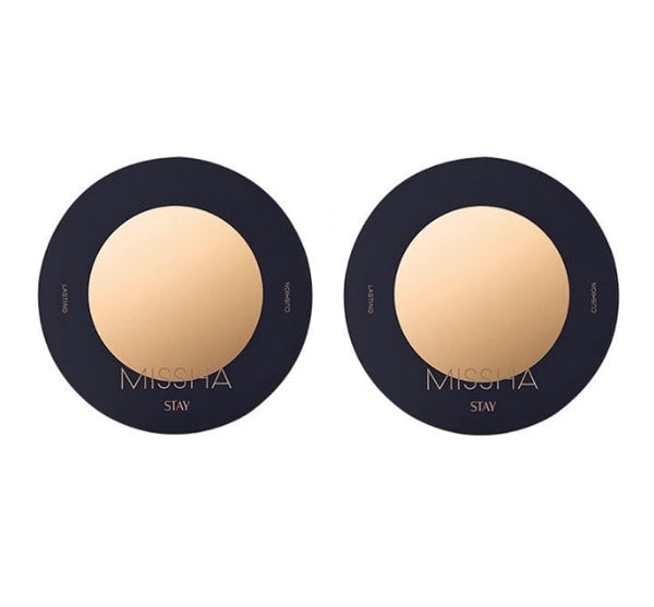 2 x MISSHA Stay Cushion 15g, 3 Colours, SPF40 PA++ from Korea