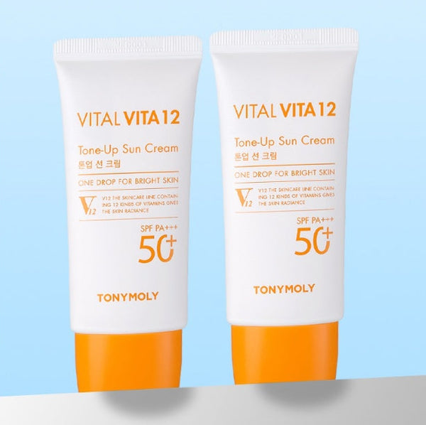 4 x TONYMOLY Vital VITA 12 Tone Up Cream 50ml, SPF50+ PA+++ from Korea