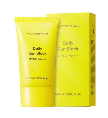 2 x NATURE REPUBLIC California Aloe Daily Sun Block 57ml SPF50+ PA++++ from Korea