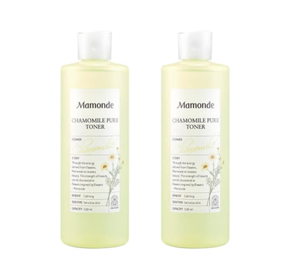 2 x Mamonde Chamomile Pure Toner 500ml from Korea