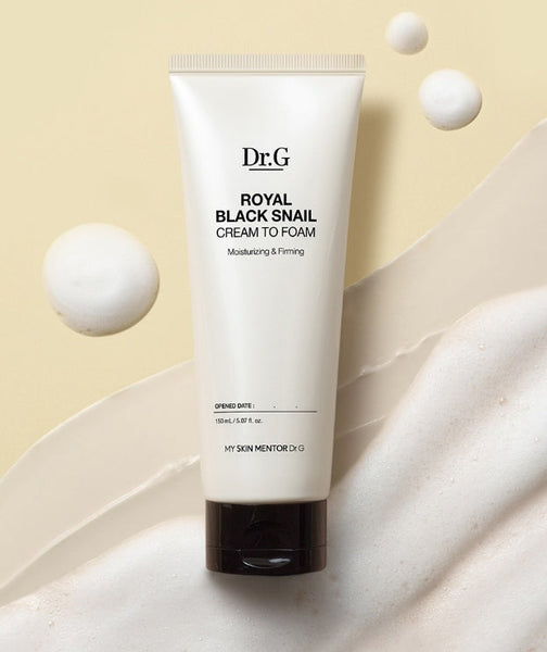 2 x Dr.G Royal Black Snail Cream To Foam 150ml from Korea