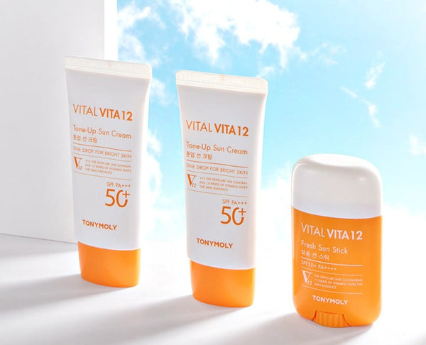 2 x TONYMOLY Vital VITA 12 Tone Up Cream 50ml, SPF50+ PA+++ from Korea