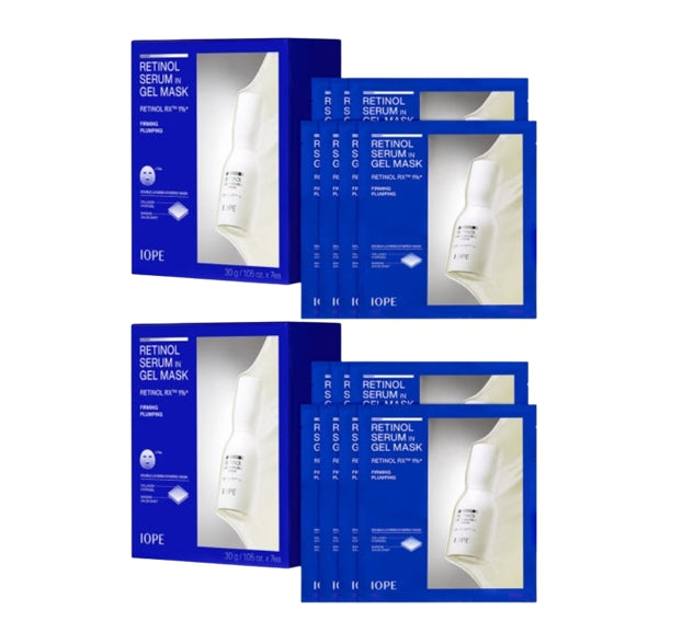 14 x IOPE Retinol Serum‑in‑Gel Mask 30g from Korea