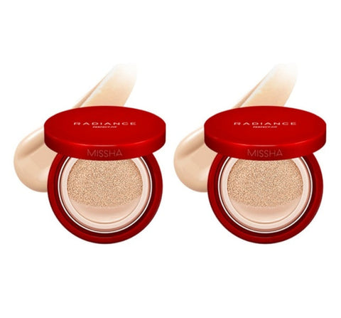 2 x MISSHA Radiance Perfect Fit Cushion Foundation 15g from Korea