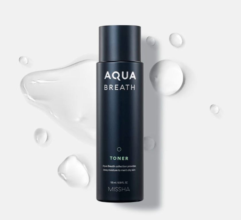 2 x [MEN] MISSHA For Men Aqua Breath Toner 195ml from Korea by MISSHA