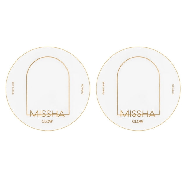 2 x MISSHA Glow Cushion Light 13g, SPF37 PA+++, 3 Colours from Korea