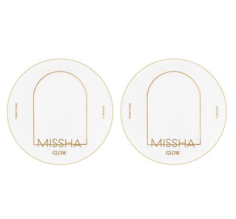 2 x MISSHA Glow Cushion Light 13g, SPF37 PA+++, 3 Colours from Korea