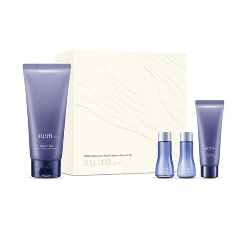 Su:m37 Water-full Amino Foam Cleanser July 2025 Set (4 Items) from Korea