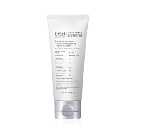 belif The White Decoction Ultimate Brightening Cleansing Foam 100ml from Korea