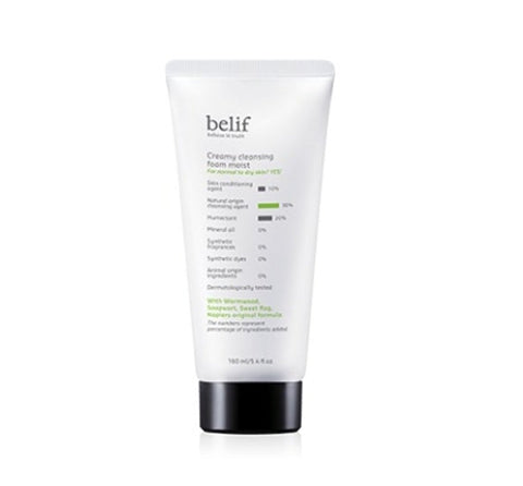 belif Creamy Cleansing Foam Moist 160ml from Korea