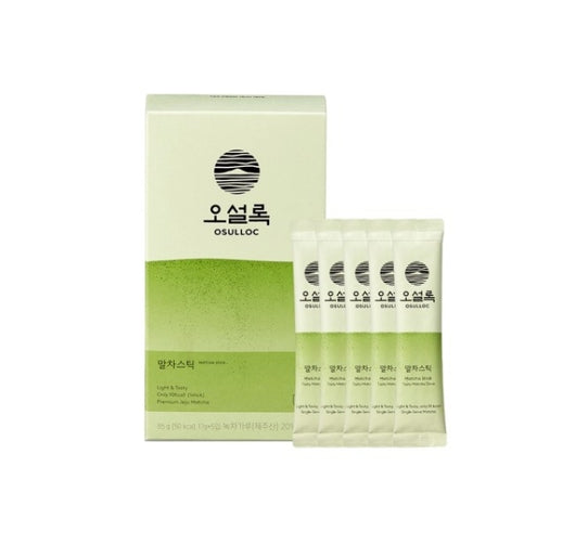OSULLOC Matcha Stick, 1 Box X 5 Sticks, from Korea by OSULLOC
