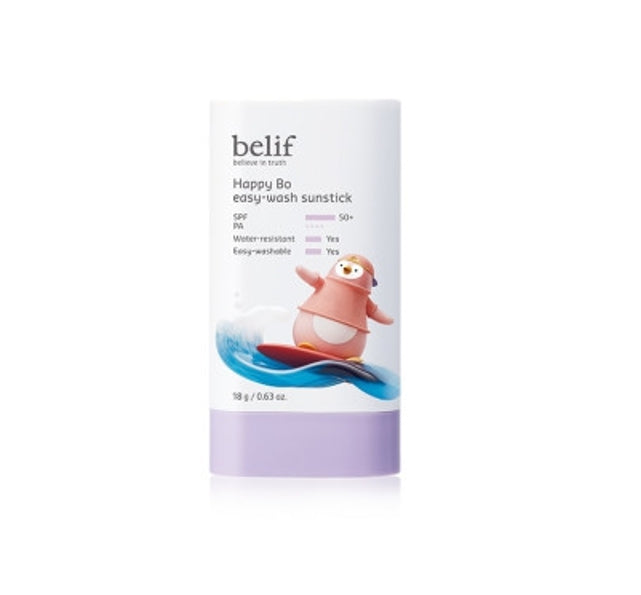 belif Happy Bo Easy Wash Sunstick SPF 50+, PA++++ 18g from Korea by belif