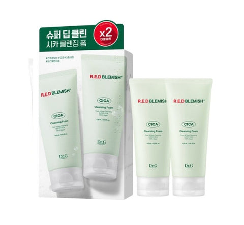 2 x Dr.G Red Blemish Cica Cleansing Foam 120ml from Korea