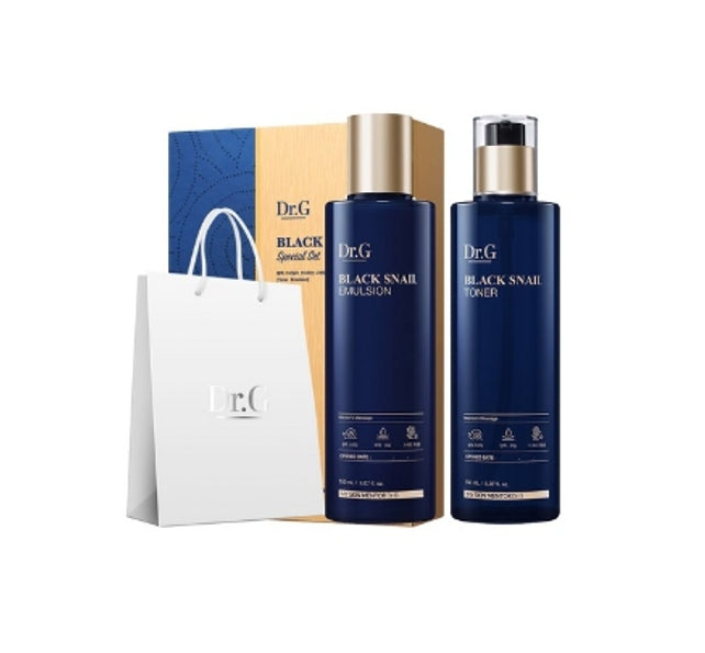 Dr.G Black Snail Prestige Toner & Emulsion Set(2 Items) from Korea by Dr.G