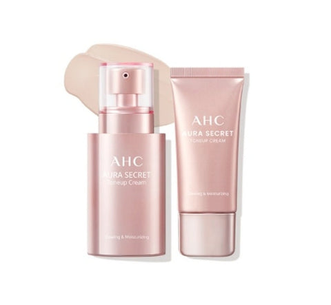 AHC Aura Secret Tone Up Cream Set (2 Items, 50g +30g) SPF30 PA++ from Korea