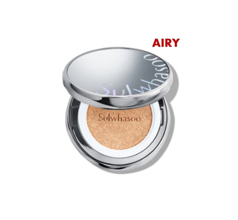 New Sulwhasoo Perfecting Cushion AIRY 15g Main Cushion 3 Colours + Samples(3 Items) from Korea