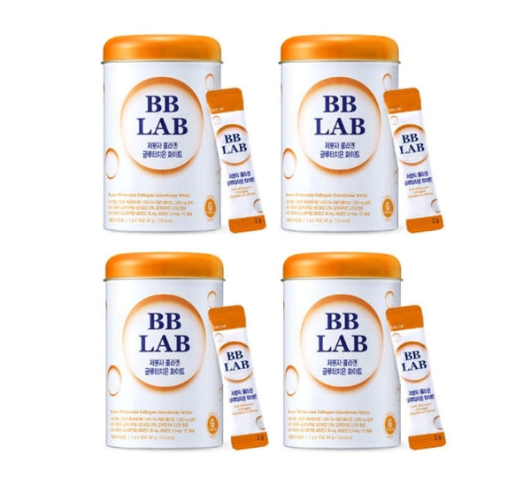 4 x Nutrione BB LAB Small Molecular Fish Collagen Glutathione White 30 Sticks from Korea by Nutrione