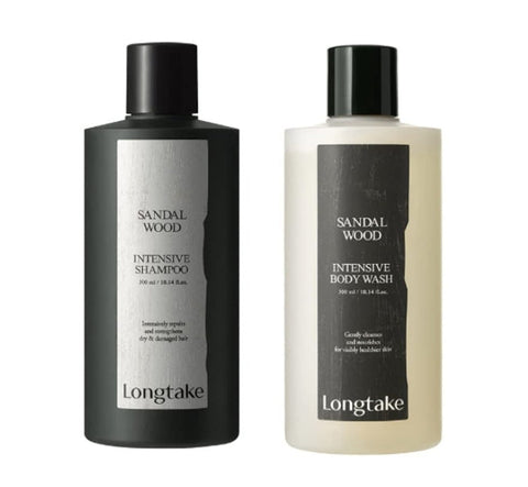 LONGTAKE Sandalwood Shampoo + Body Wash Set (2 Items) from Korea by Longtake