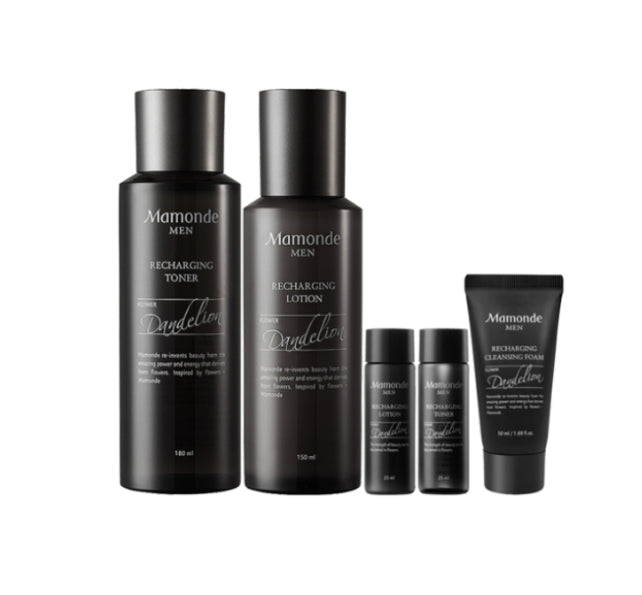 [MEN] Mamonde Men Recharging Toner+Lotion Set (5 items) from Korea