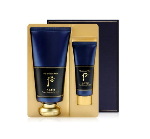 [MEN] The History of Whoo Gongjinhyang:Kun Jayang Foam Cleanser Sep. 2024 Set (2 Items) from Korea