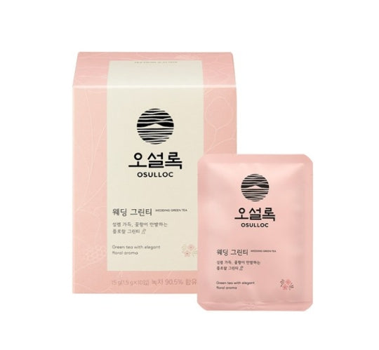 OSULLOC Wedding Green Tea, 1 Box 10 Tea Bags from Korea by OSULLOC