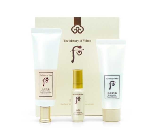 The history of whoo Gongjinhyang:Seol Radiant White Tone Up Sunscreen Dec. 2024 Set (3 Items) from Korea