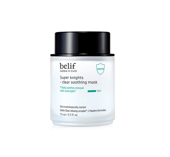 belif Super Knights Clear Soothing Mask 75ml from Korea