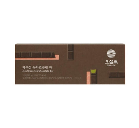 OSULLOC Green Tea Chocolate Bar, 1 Pack(3ea x 40g = 120g) from Korea_KT