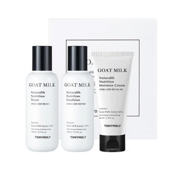 TONYMOLY Naturalth Goat Milk Nutrition Skincare Special Set (3 Items) from Korea