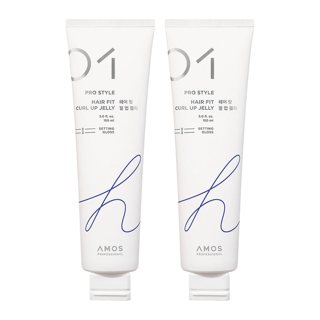 AMOS PROFESSIONAL Pro Style Hair Fit Curl Up Jelly 150ml tube – 2 pack