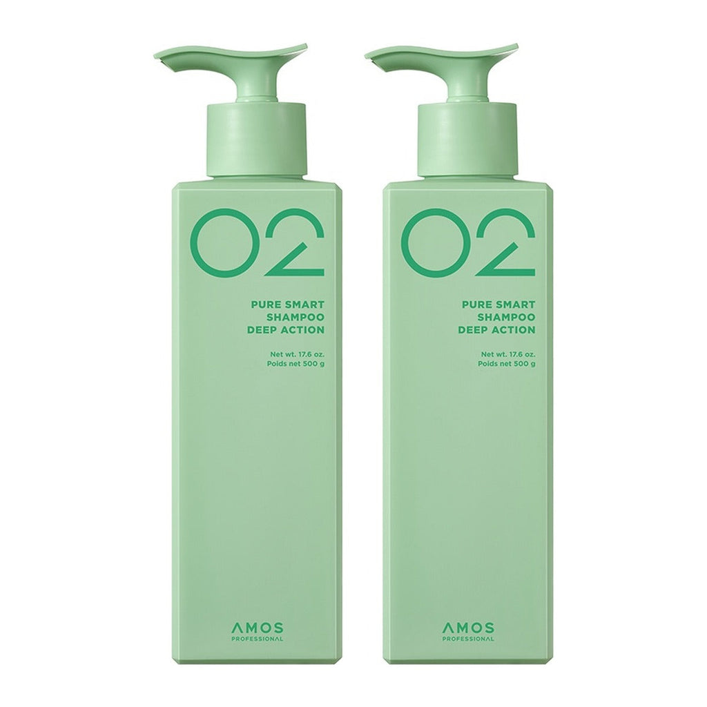 AMOS PROFESSIONAL Pure Smart Shampoo Deep Action 500g bottle – 2 pack