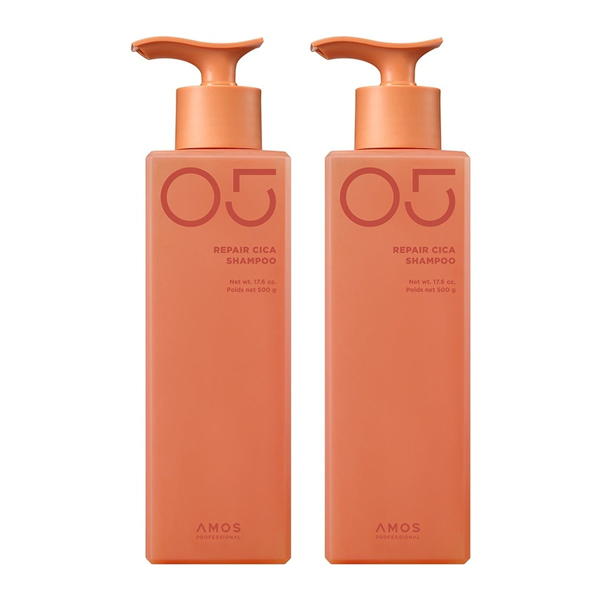 AMOS PROFESSIONAL Repair Cica Shampoo 500g bottle – 2 pack