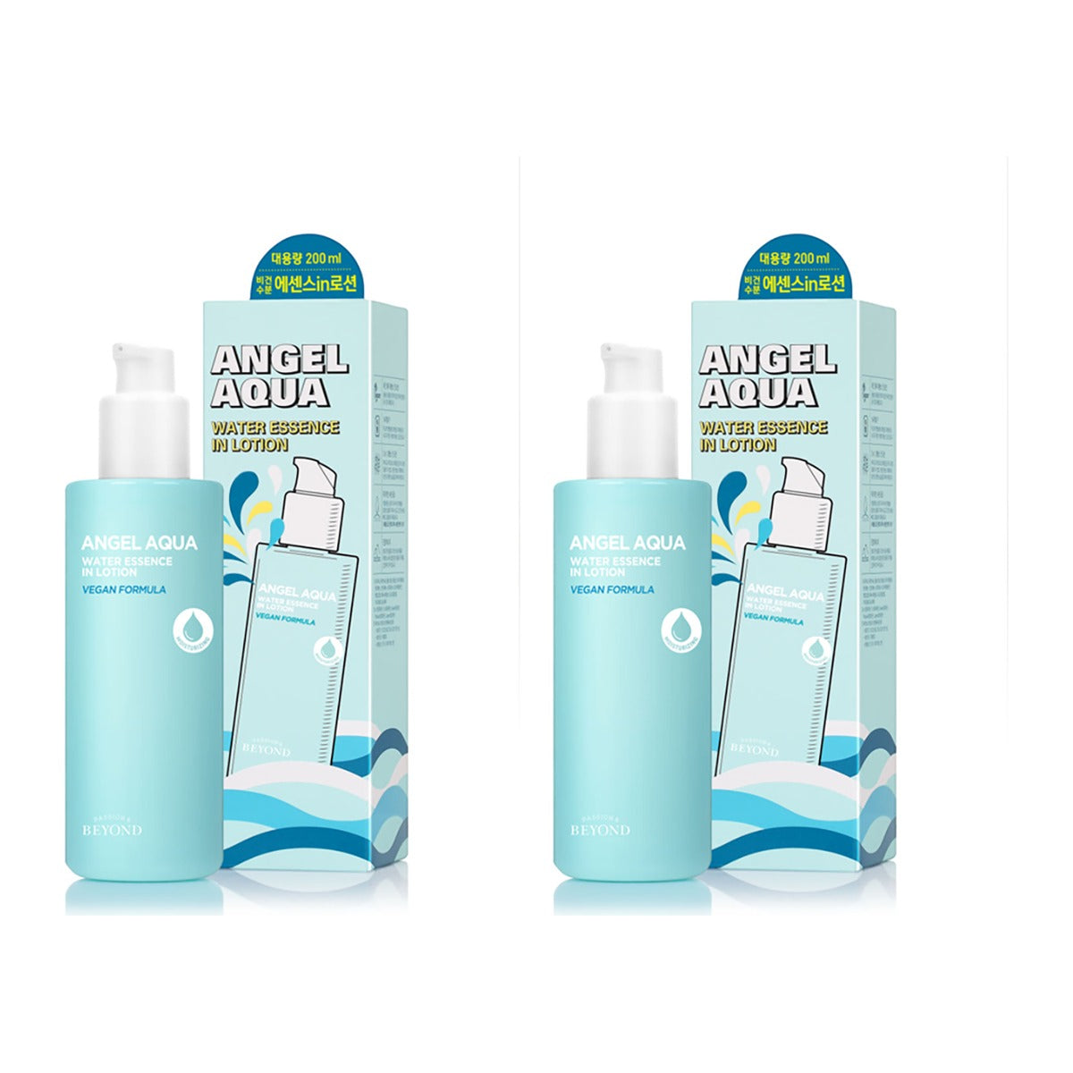 Beyond Angel Aqua Water Essence in Lotion 200ml pump bottle – 2 pack