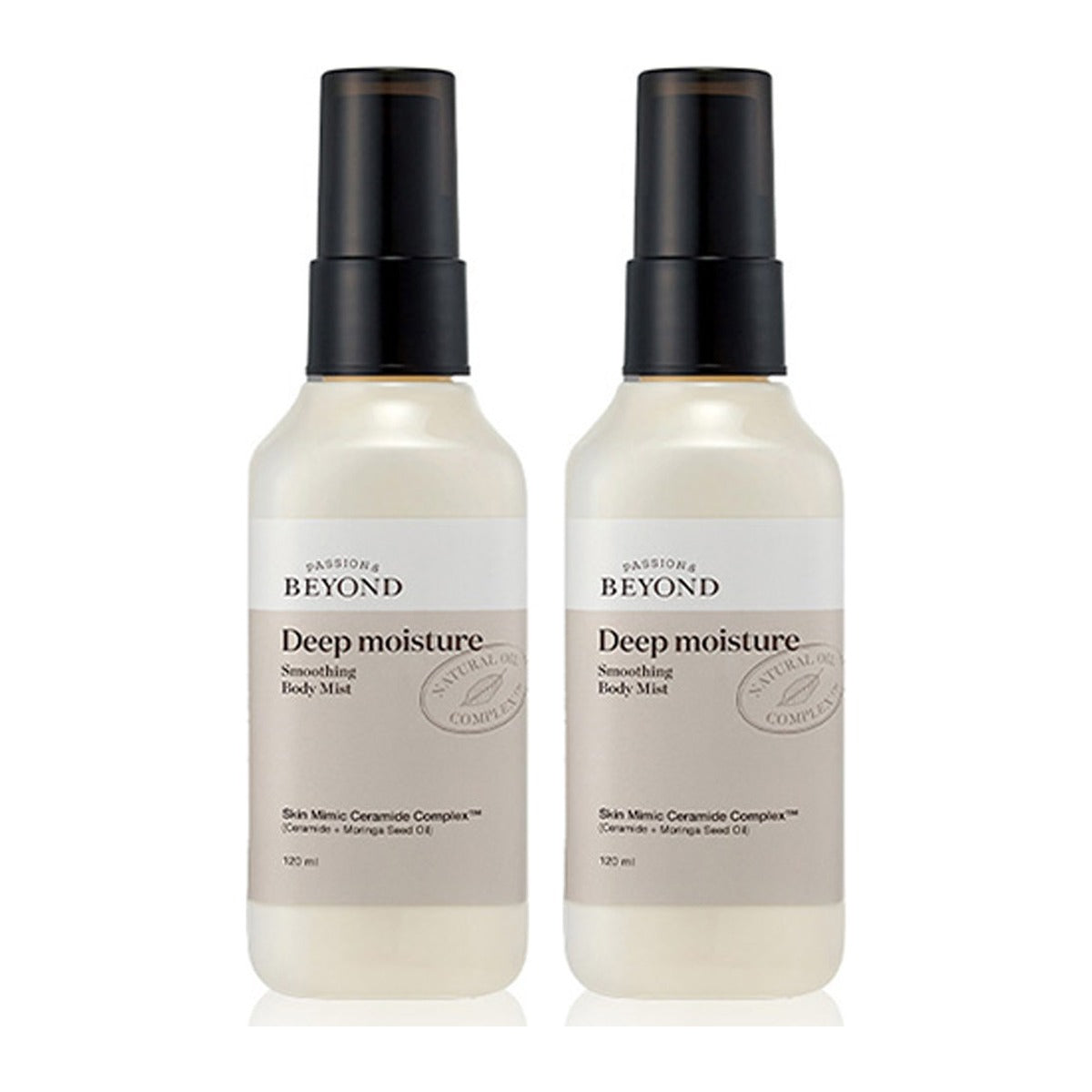 Beyond Deep Moisture Smoothing Body Mist 120ml spray bottle – 2 pack