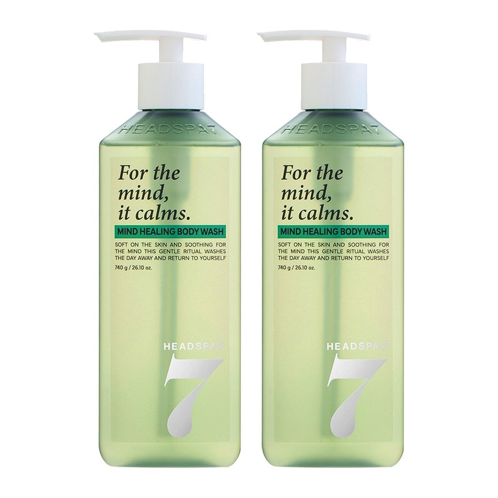 HEADSPA 7 Mind Healing Body Wash 740g pump bottle – 2 pack