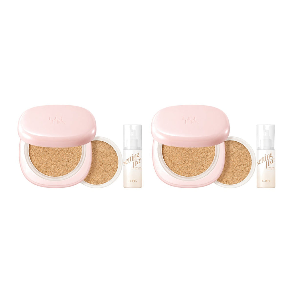 LUNA Long Lasting Conceal Cushion 12g main and 12g refill – 2 pack