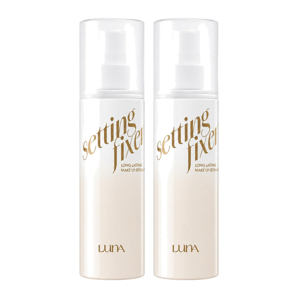 LUNA Long Lasting Make Up Setting Fixer 100ml spray bottle – 2 pack