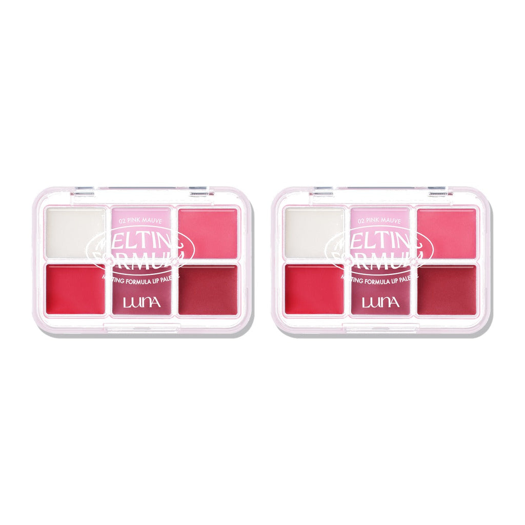 LUNA Melting Formula Lip Palette 02 Pink Mauve 10.2g – 2 pack